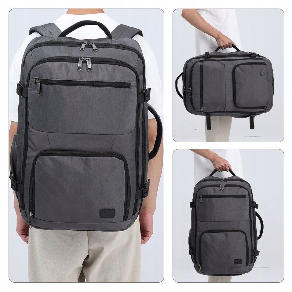 Plecak do Samolotu 55x40x20 Ryanair WizzAir LOT Duży Wodoodporny Flex