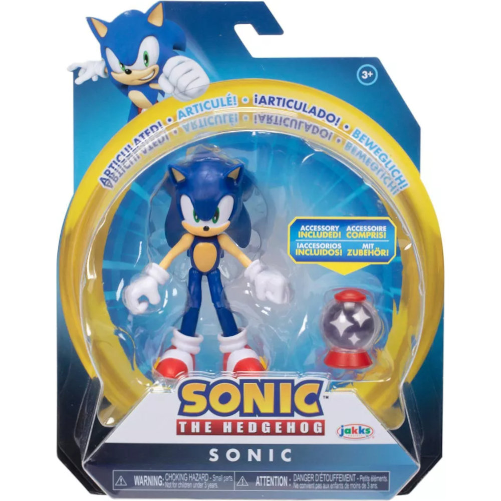 SONIC THE HEDGEHOG JAKKS PACIFIC FIGURKA SONIC + INVINCIBLE ITEM BOX