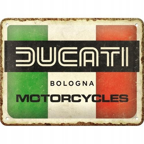 Tablica szyld DUCATI MOTORCYCLES skuter metal prezent 15x20