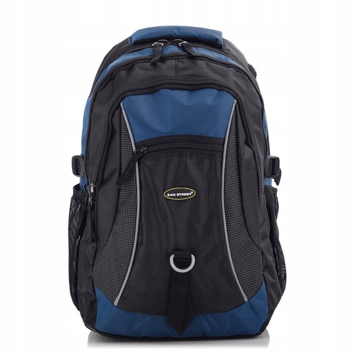 Plecak do Pracy Męski Granatowy Duży A4 Miejski Wodoodporny Bag Street