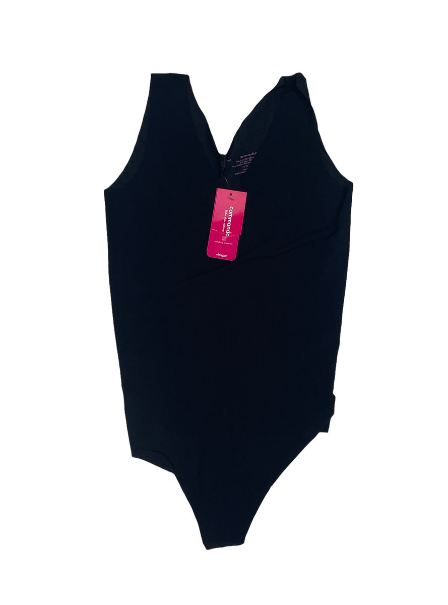 Bezszwowe czarne body damskie COMMANDO M/L
