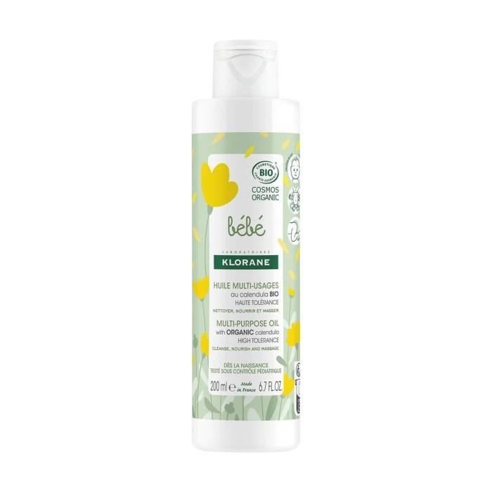 KLORANE - Uniwersalny olejek dla dzieci z organicznym olejkiem z nagietka 200 ml
