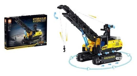 Klocki konstrukcyjne z systemem hydraulicznym  DŹWIG 538 el.
