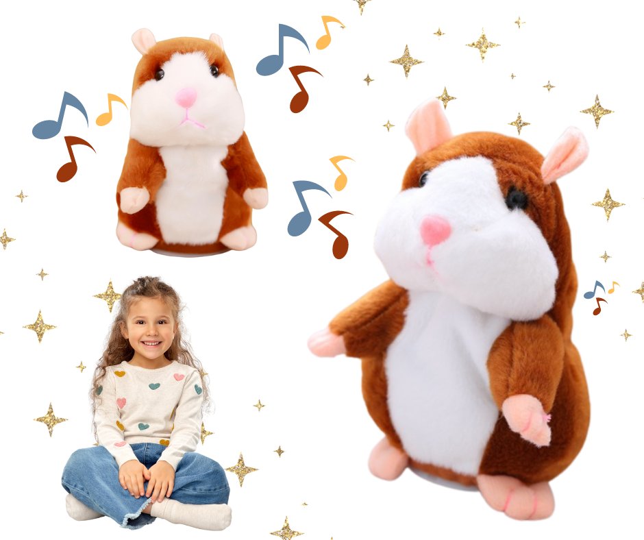 INTERAKTYWNY GADAJĄCY CHOMIK POWTARZA NAGRANE SŁOWA