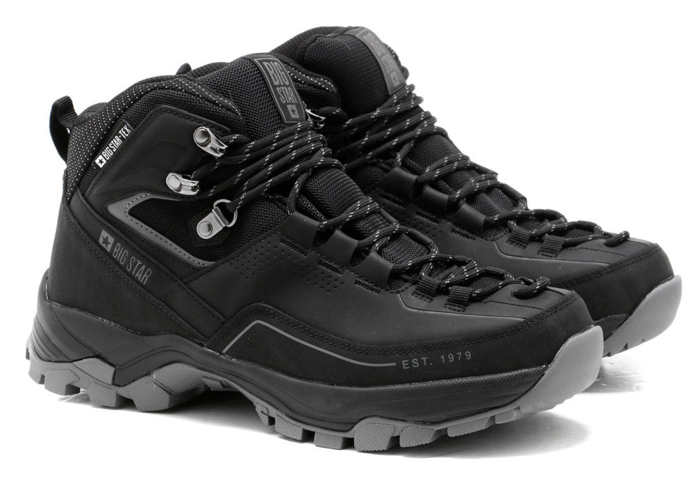 Męskie buty trekkingowe Big Star OO174341 czarny 44
