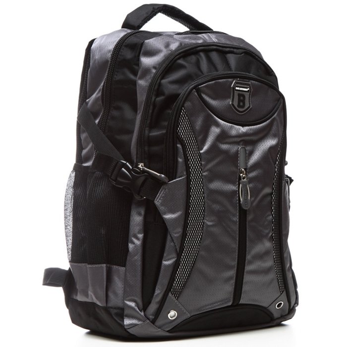 Szary Plecak do Pracy Męski Duży A4 Sportowy Wododporny Bag Street 67G