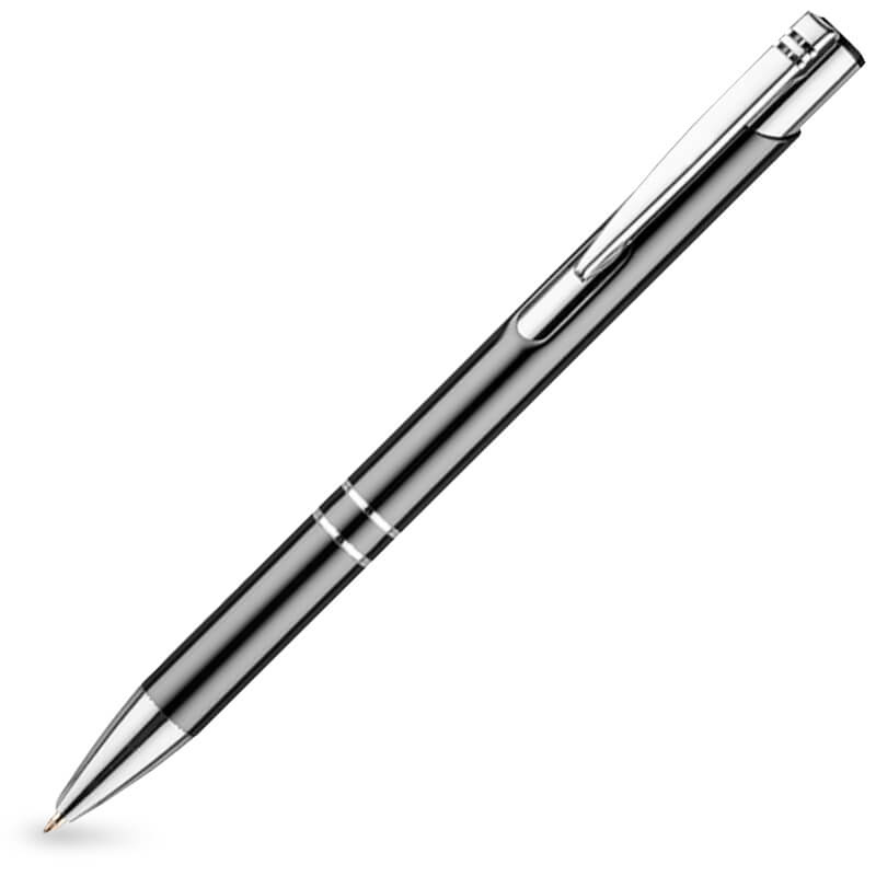 Szary długopis metalowy COSMO z Twoim grawerem - 100 szt.