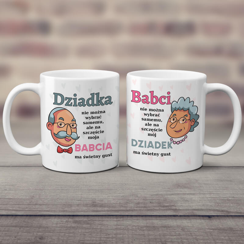Zestaw kubków dla babci i dziadka - świetny gust