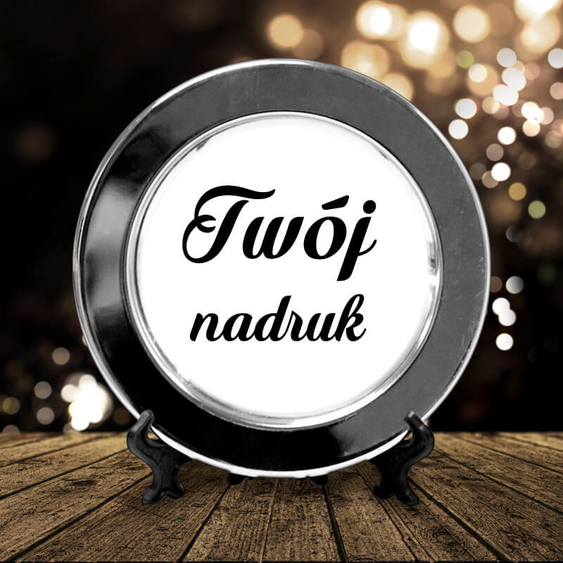 Metalowy talerz Ø 10,5 cm z Twoim nadrukiem