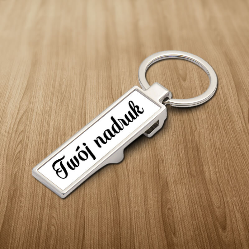 Brelok do kluczy - otwieracz do butelek z Twoim nadrukiem