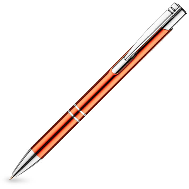 Pomarańczowy długopis metalowy COSMO z Twoim grawerem - 100 szt.