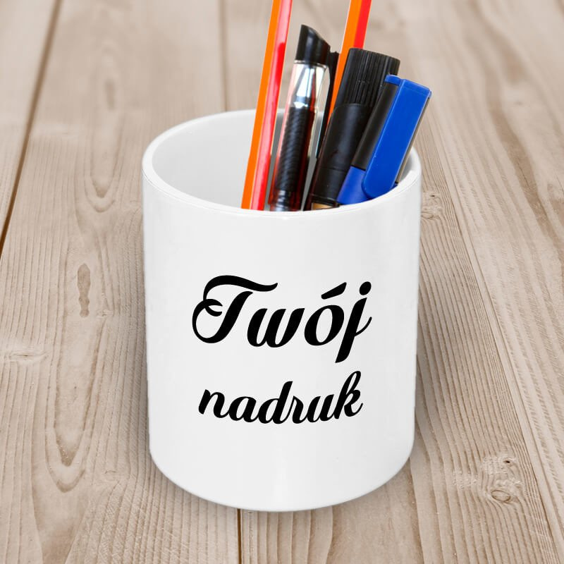 Ceramiczny pojemnik na długopisy z Twoim nadrukiem