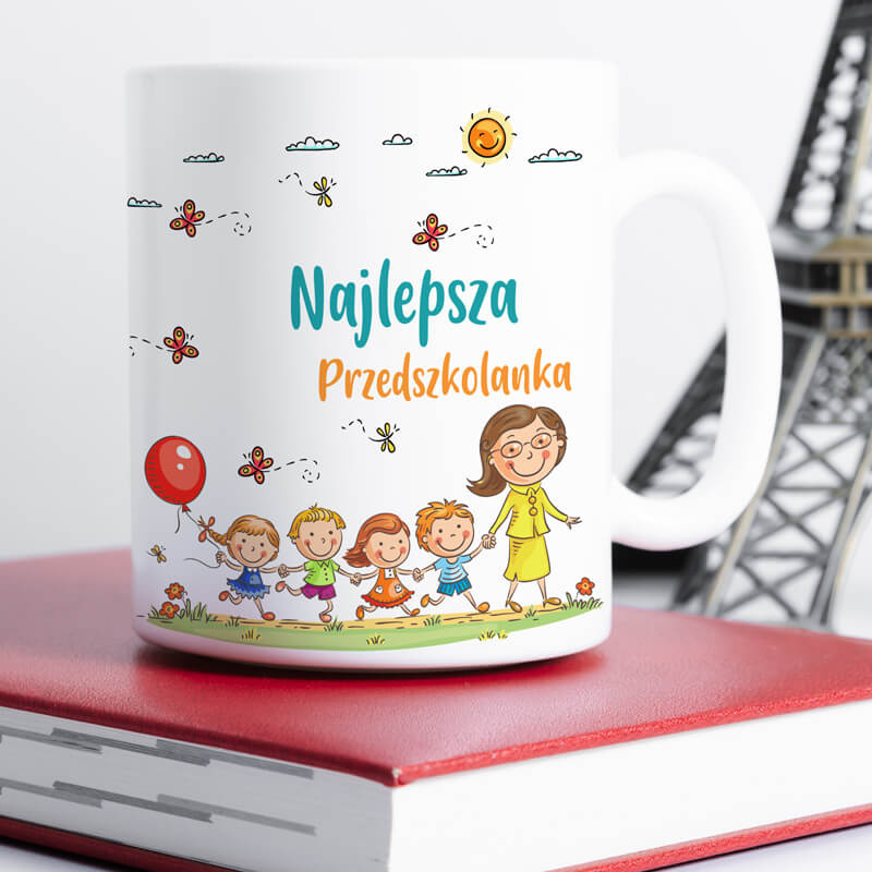 Kubek z nadrukiem - Najlepsza Przedszkolanka z imieniem