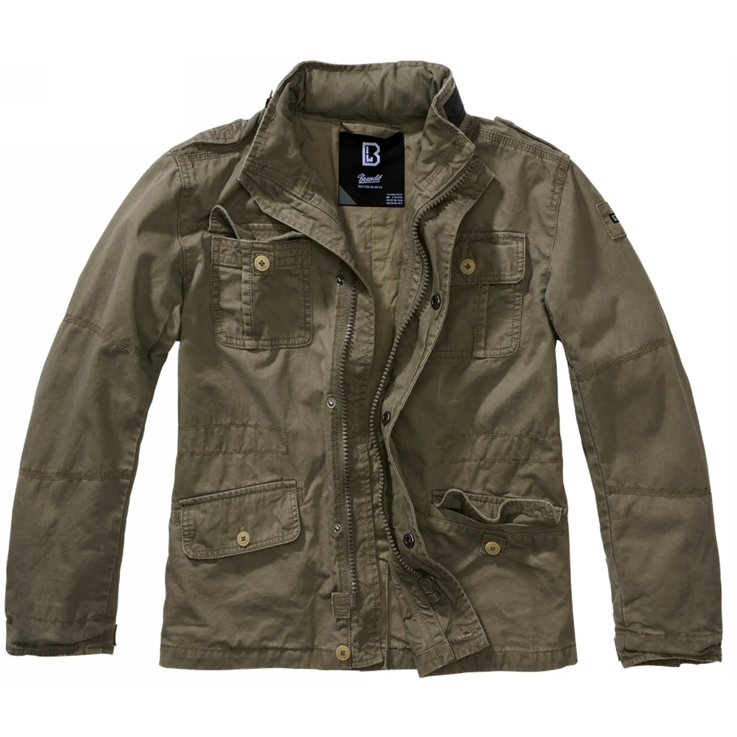Kurtka dziecięca BRANDIT Britannia Jacket - Oliwkowa 134-140 (9-10 Lat)