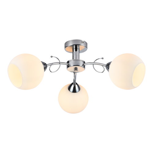 Oslo lampa sufitowa 3xE27 chrom/biały ML1273