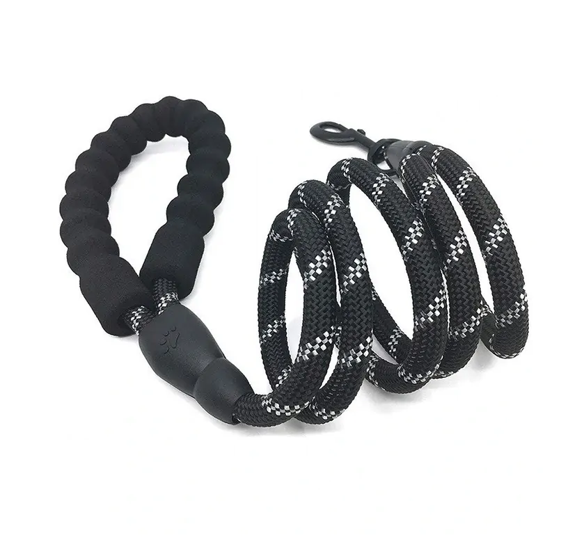 NUXIE® Mocna smycz dla silnych psów odblaskowa 1,3cm 310cm 50kg