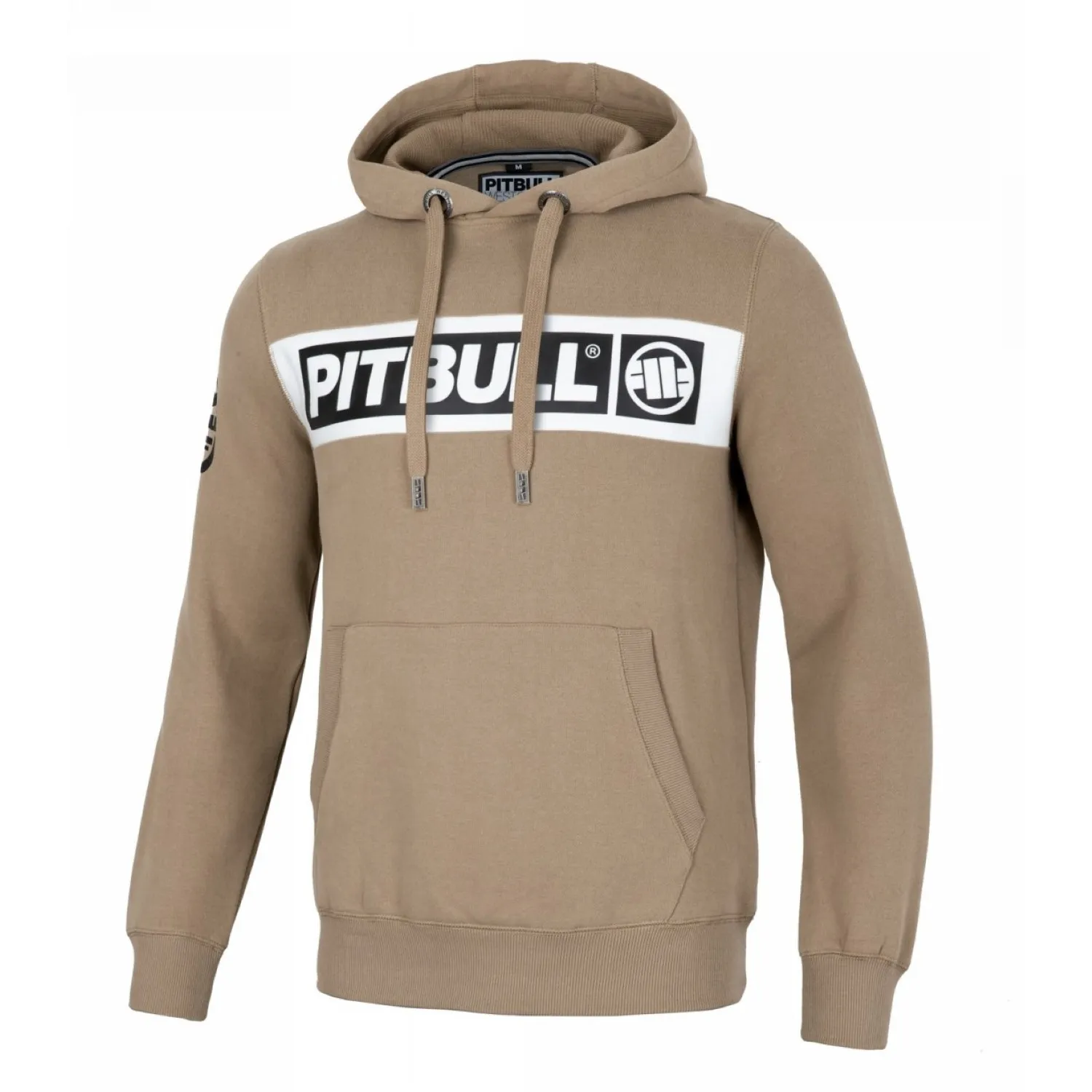 Bluza z kapturem Pit Bull New Brushed Fleece Group Sherwood '24 - Piaskowa M