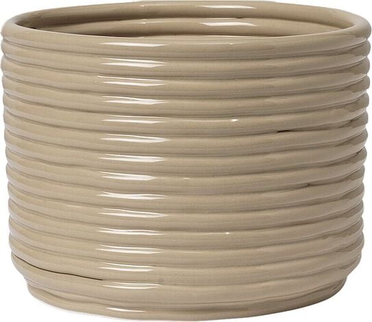 Ferm Living Osłonka na doniczkę Corduroy w kolorze kaszmiru