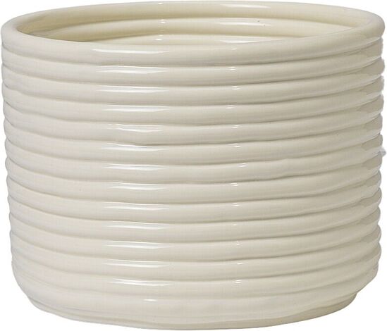 Ferm Living Osłonka na doniczkę Corduroy złamana biel