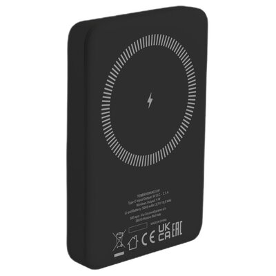 Powerbank SBS 5000 mAh Wireless Magnetic Czarny TEBB5000MAG1CK