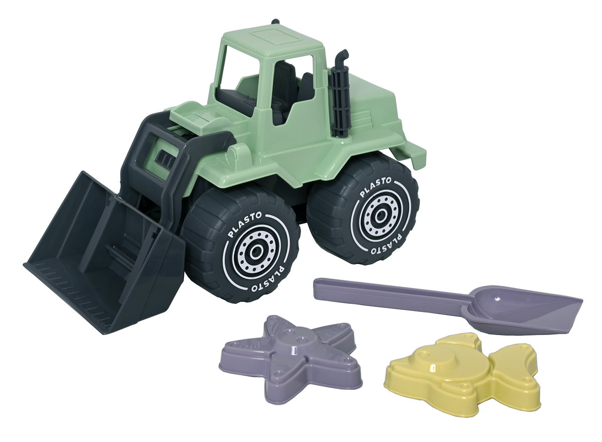 Koparka 30 cm z bioplastiku z łopatką i 2 foremkami