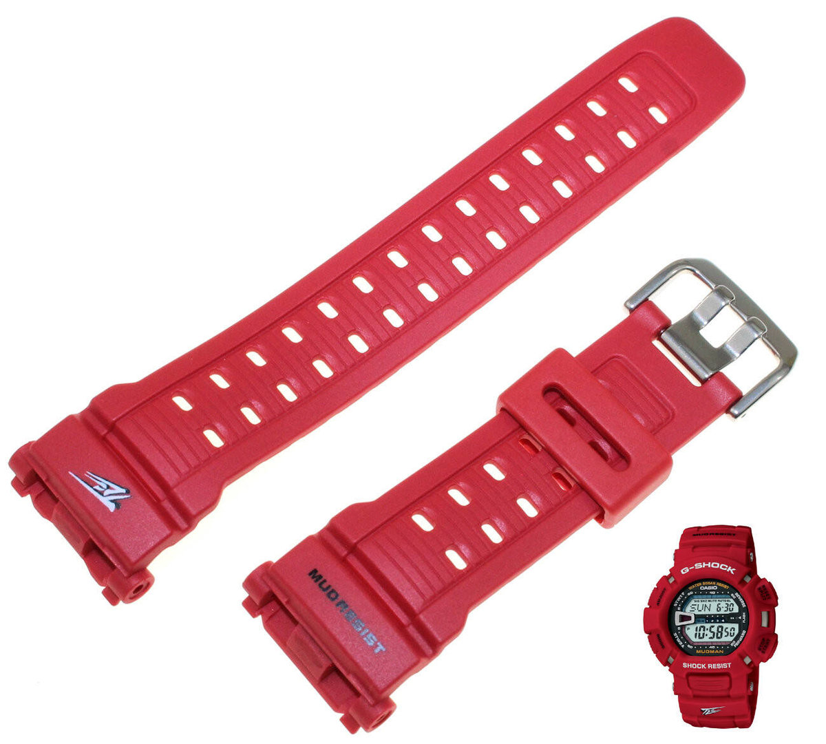 Pasek do zegarka Casio G-Shock G-9000 czerwony 10270935