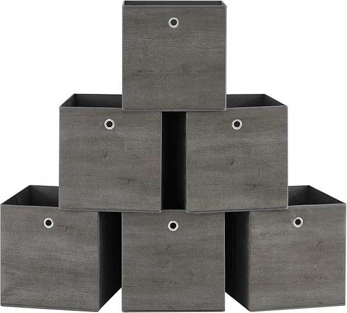 ORGANIZERY PUDEŁKA POJEMNIKI DO PRZECHOWYWANIA 6 SZTUK SONGMICS 33x33x33cm