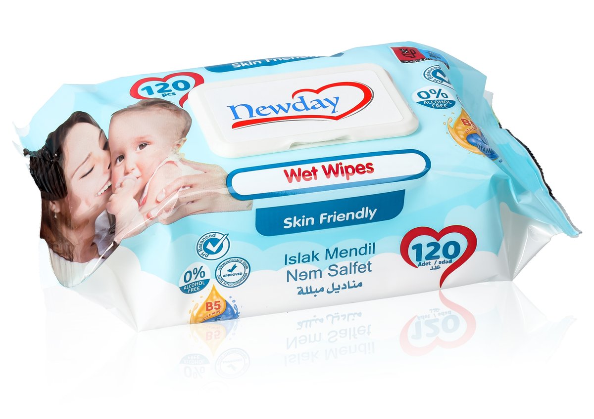 Chusteczki Nawilżane dla Dzieci z Witaminami Newday Wet Wipes 120 sztuk