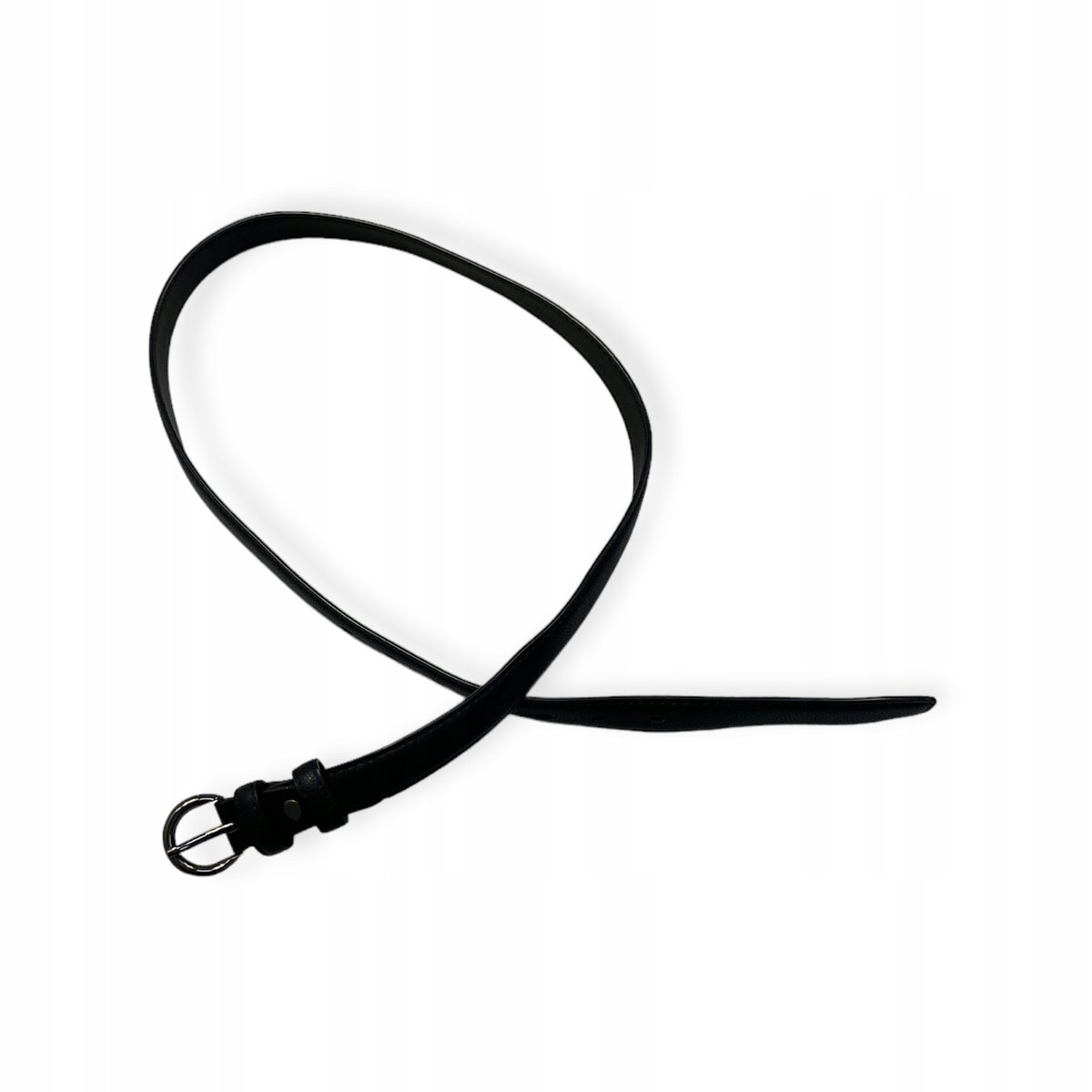 Damski czarny pasek do spodni