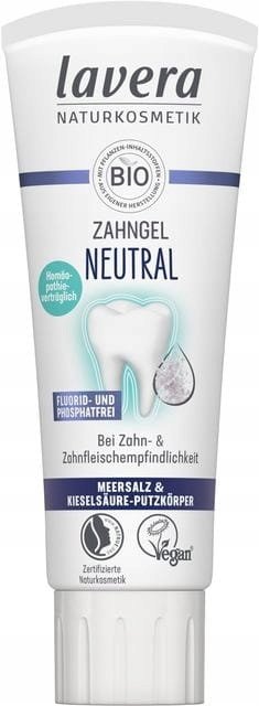Lavera Neutral, Żel Do Mycia Zębów Z Solą Morską I Krzemionką, 75ml