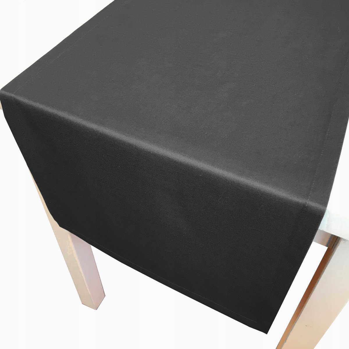 Bieżnik plamoodporny gładki czarny profesjonalny 40x130