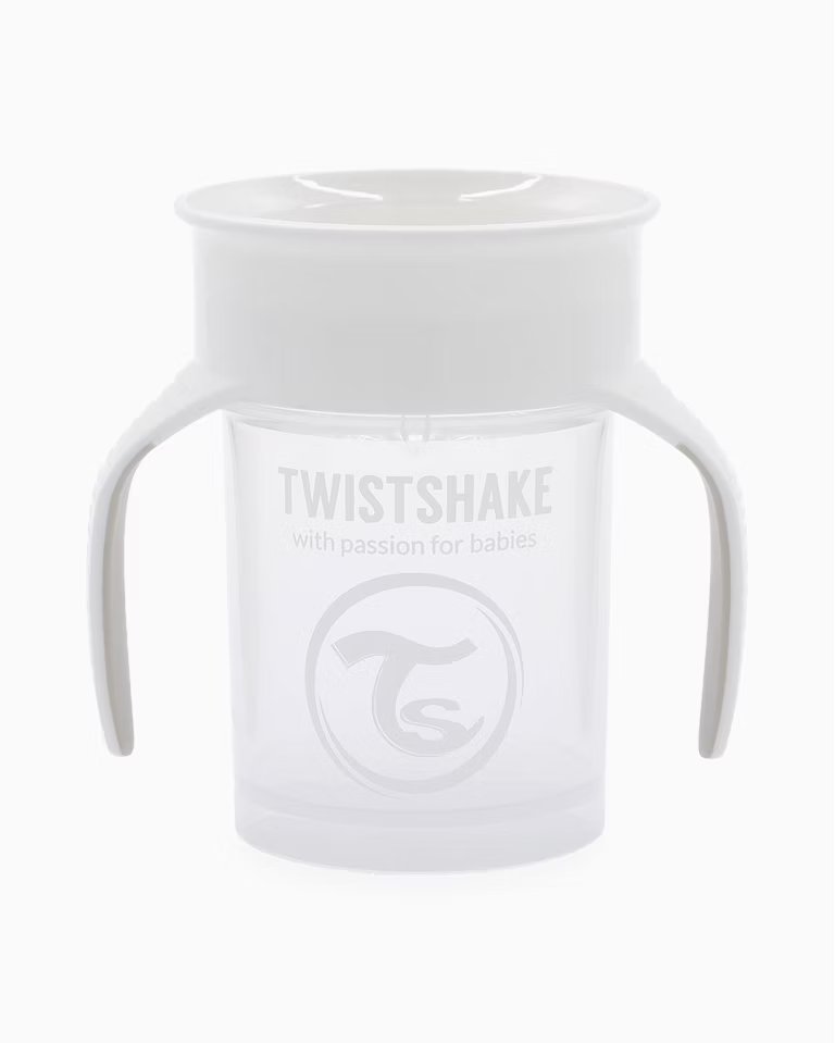 TWISTSHAKE KUBEK NIEKAPEK 360 BIAŁY, 230ML