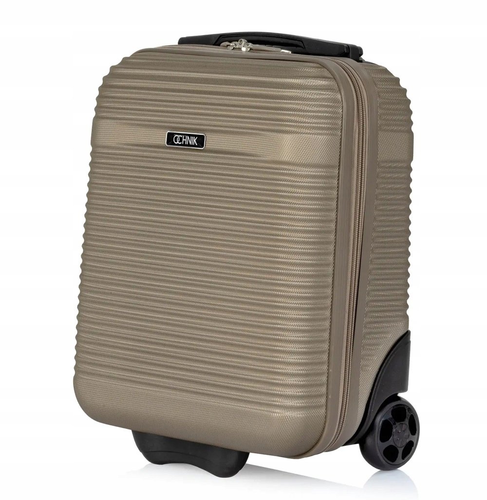 Walizka OCHNIK mała podręczna Wizzair 40x30x18 40x30x20 złota / beżowa