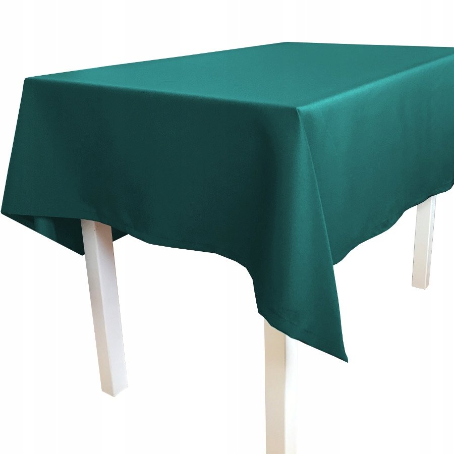 Obrus jednokolorowy mat zieleń butelkowa 140x400