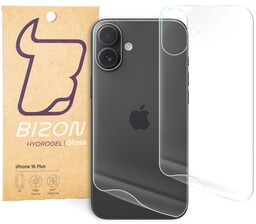 Bizon Folia hydrożelowa na tył Glass Hydrogel do iPhone 16 Plus, 2 sztuki