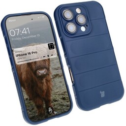Bizon Pancerne etui Case Tur do iPhone 16 Pro, granatowe