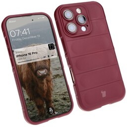 Bizon Pancerne etui Case Tur do iPhone 16 Pro, ciemnofioletowe