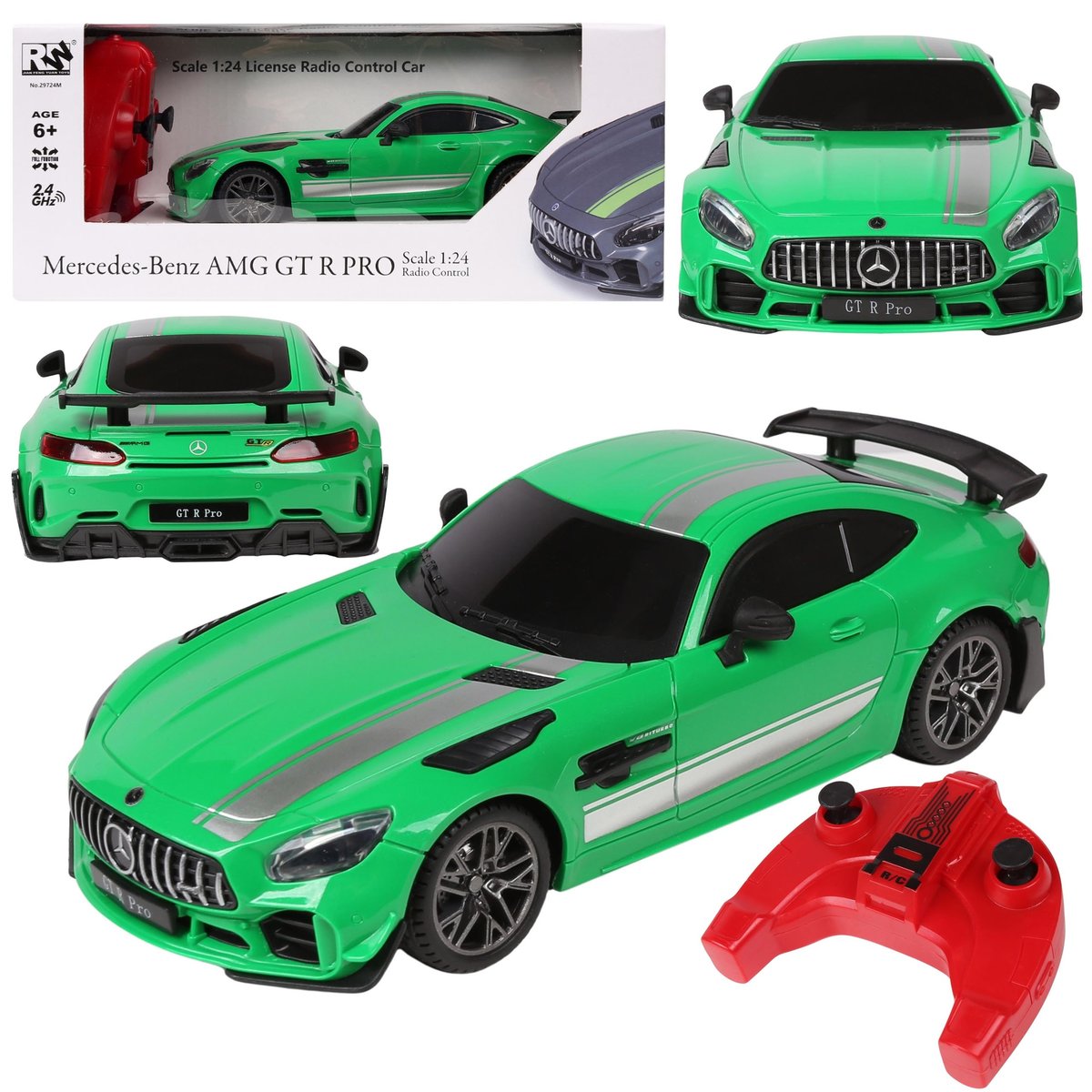 Auto osobowe zdalnie sterowane Mercedes MEGA CREATIVE Zielony
