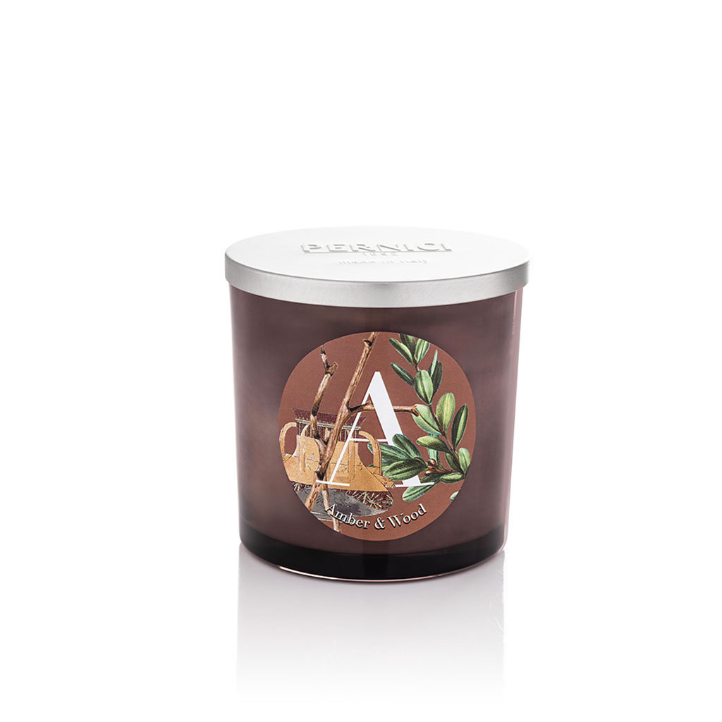 Świeca zapachowa Amber & Wood - Bursztyn i drzewo 350 g