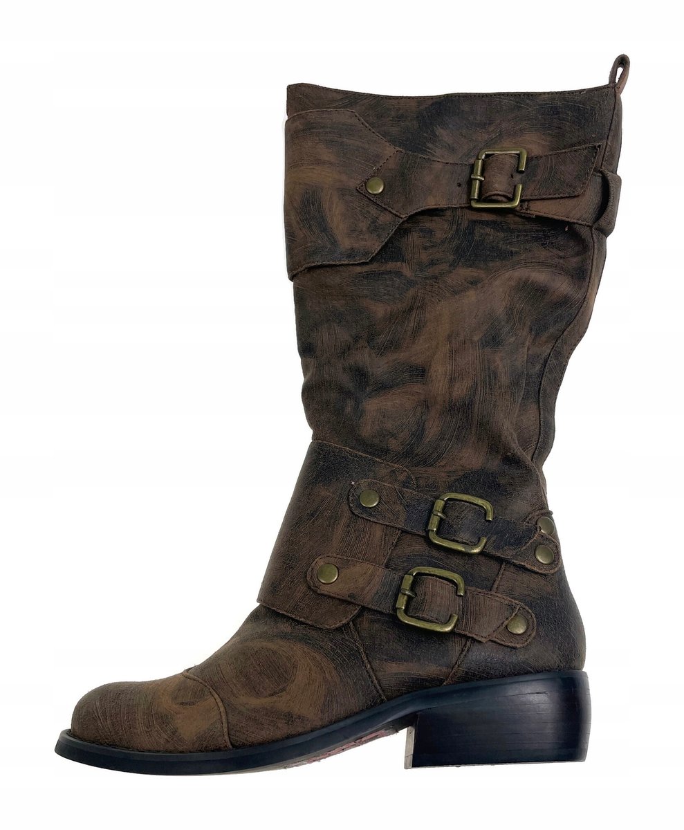 Brązowe kozaki na słupku TwoLips 36