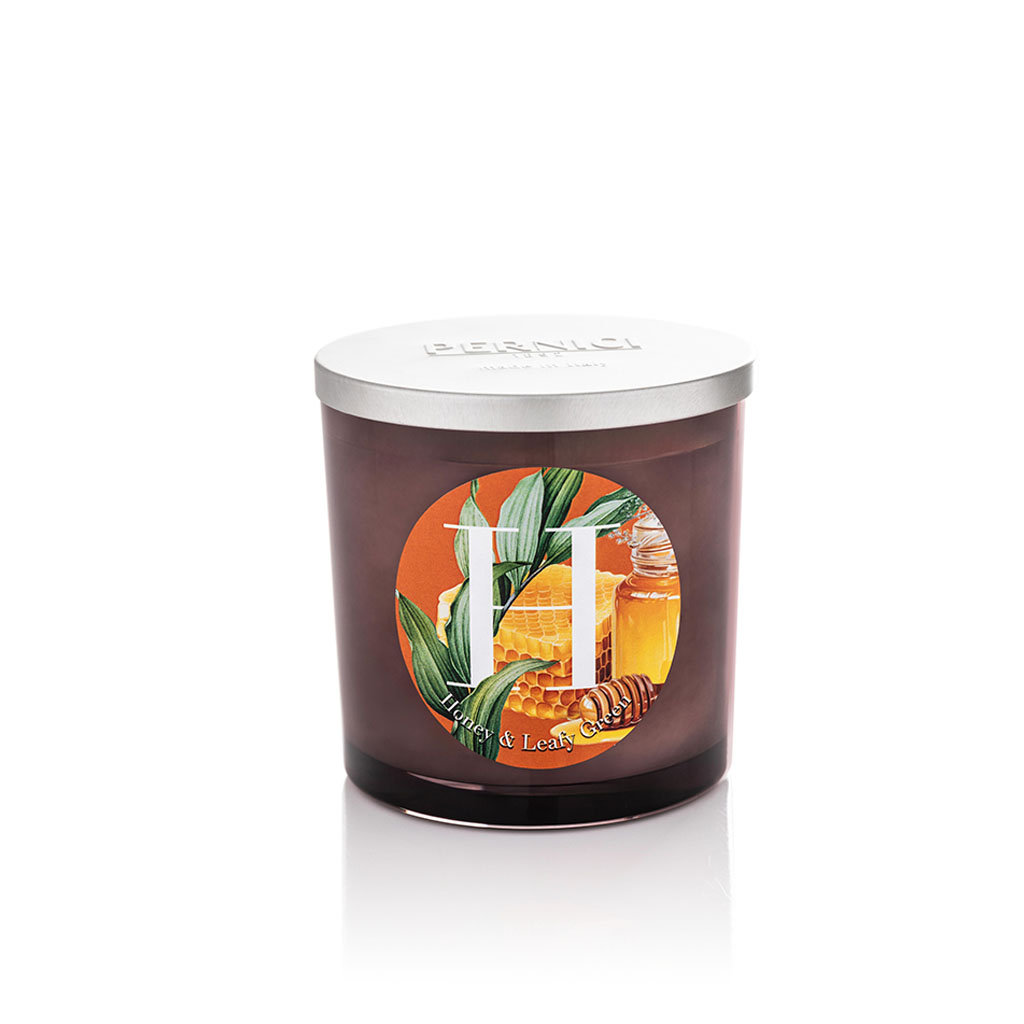 Świeca zapachowa Honey & Leafy Green - Miód i zielone liście 350 g