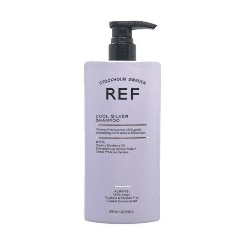 REF Cool Silver Shampoo, Srebrny Szampon Chłodzący Blond 600ml