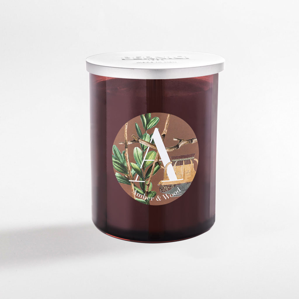 Świeca zapachowa Amber & Wood - Bursztyn i drzewo 900 gr