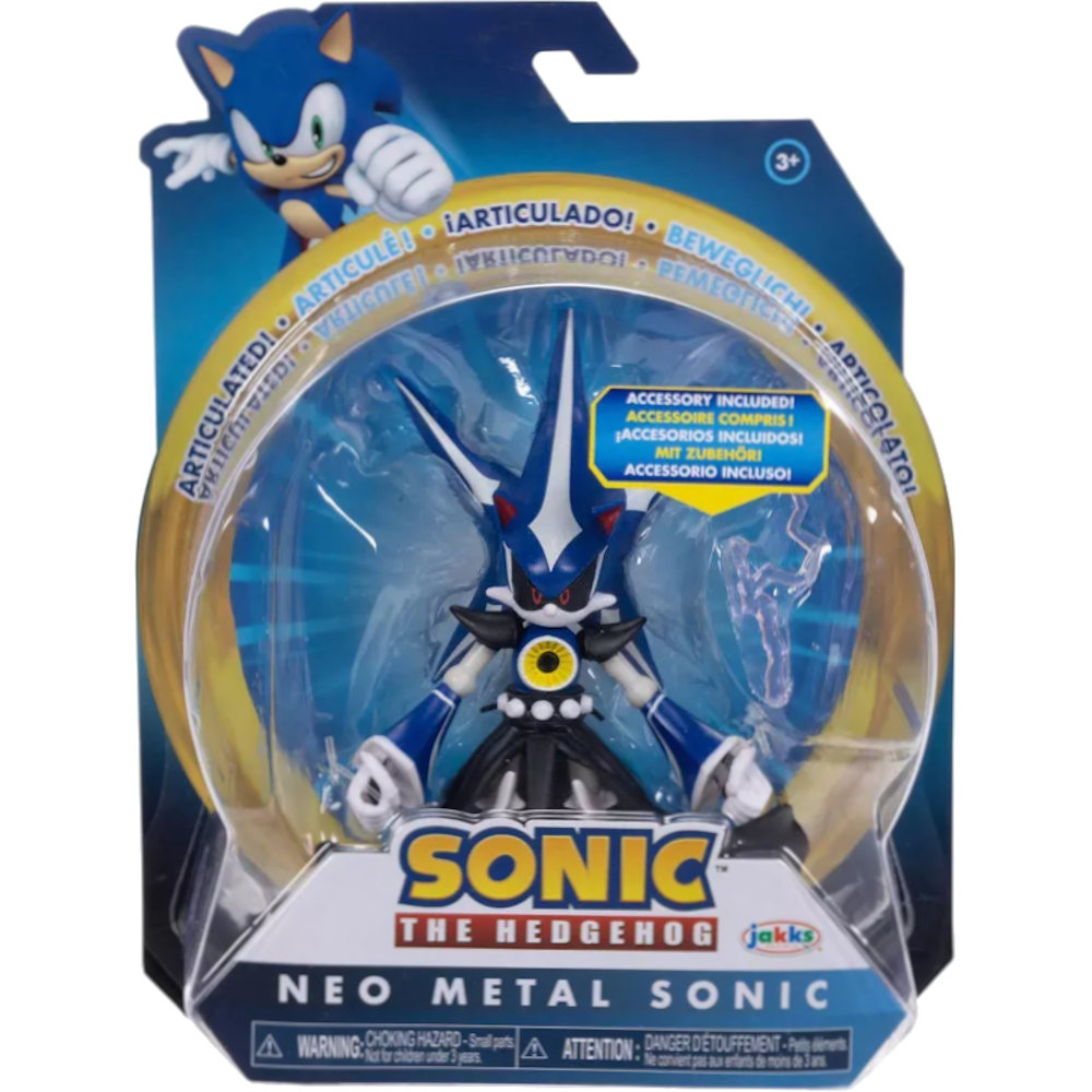 SONIC THE HEDGEHOG JAKKS RUCHOMA FIGURKA NEO METAL SONIC + ELECTRIC WAND