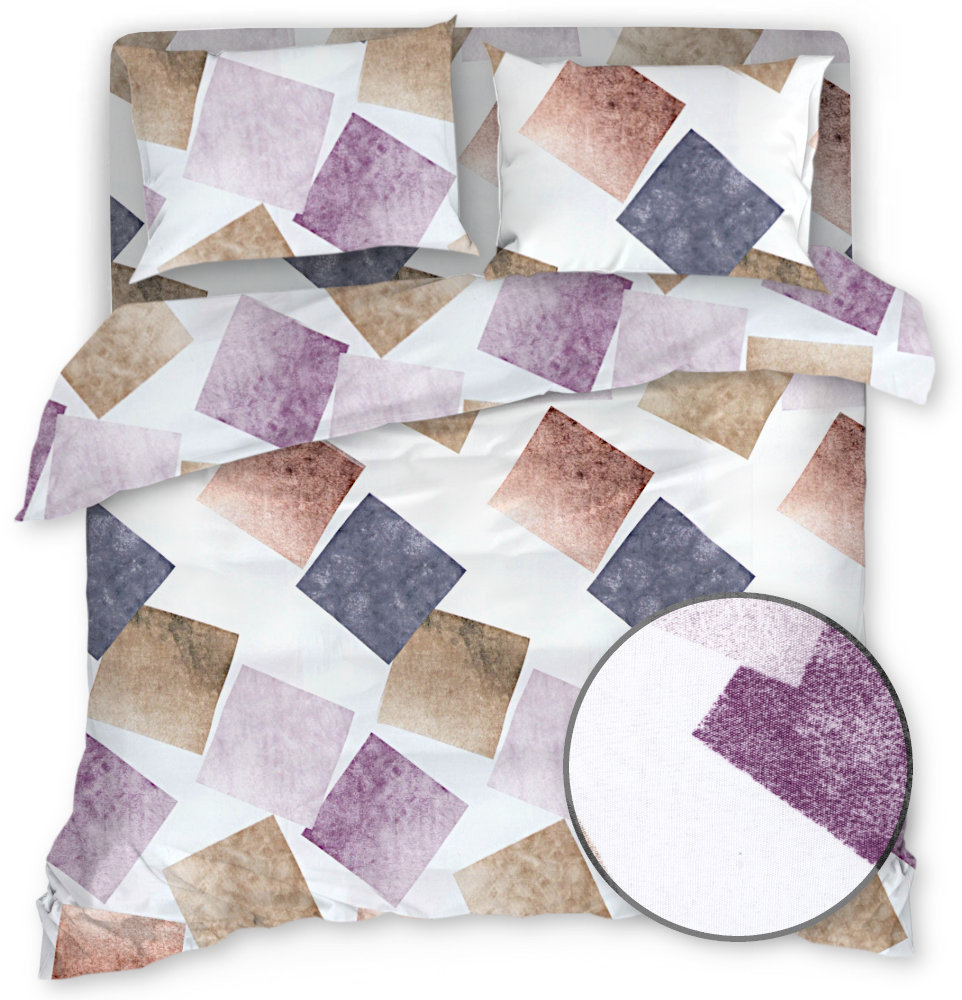 Pościel Z Mikrofibry 200X220 Kwadraty 20991