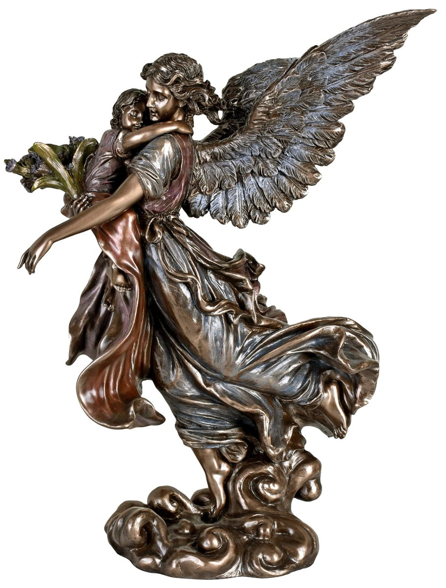 FIGURKA ANIOŁ STRÓŻ DLA DZIECKA PAMIĄTKA CHRZTU KOMUNII ROCZEK