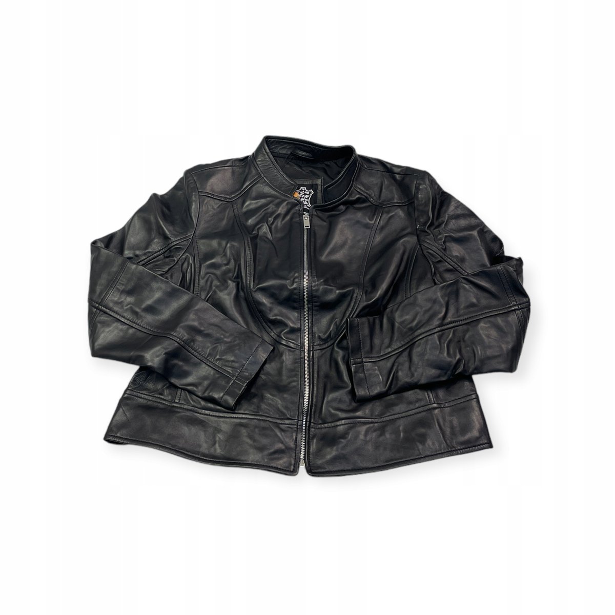 Skórzana kurtka damska ramoneska Real Leather XL