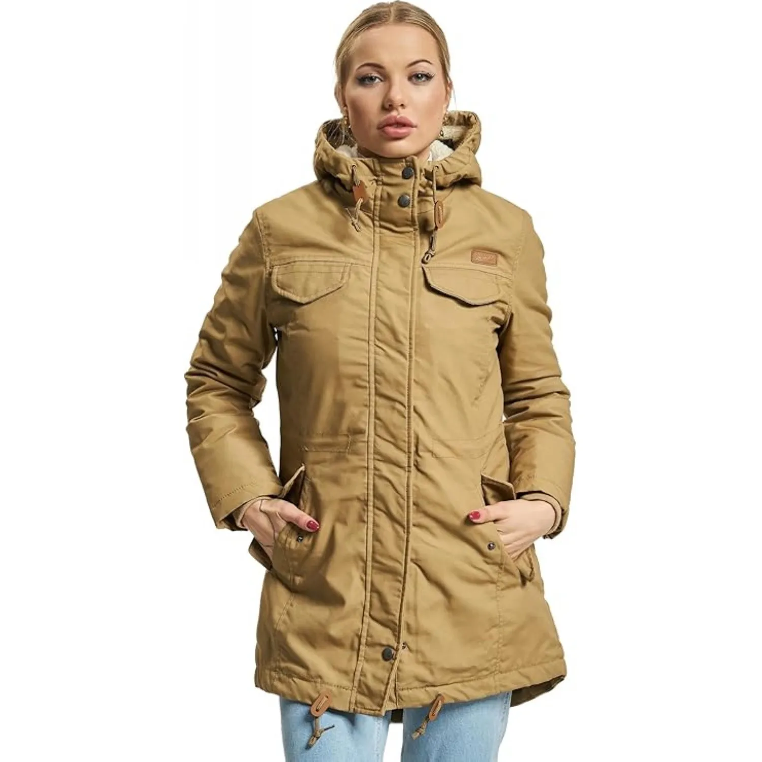 Kurtka damska BRANDIT Marsh Lake Parka - Camel XS