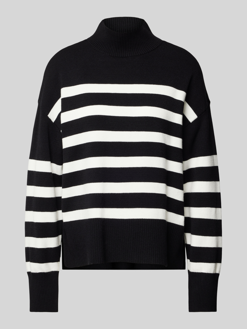 Sweter z dzianiny z golfem model ‘BARIA’