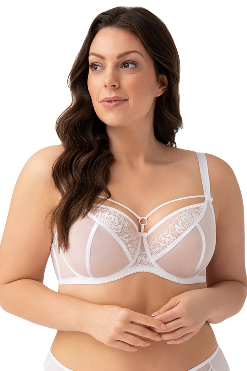 Biustonosz miękki na drutach K496 Gorsenia PARADISE biały 90F